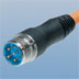 Power - Moulded - Straight Connector - Male Thread