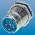M25 Panel Connector - Single Hole, M25, Jaming Nut, Included,  Power Connector and Single Hole, Rear Mount